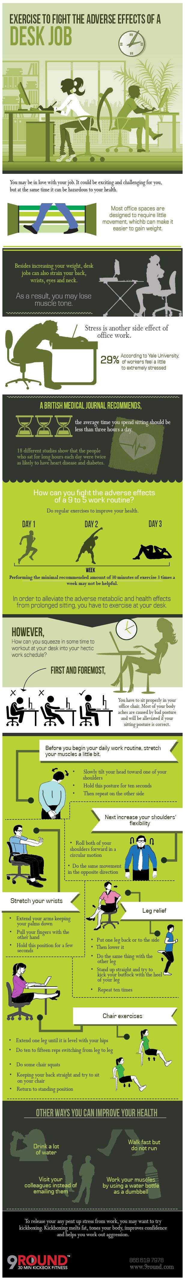exercises to fight the adverse effects of a desk job