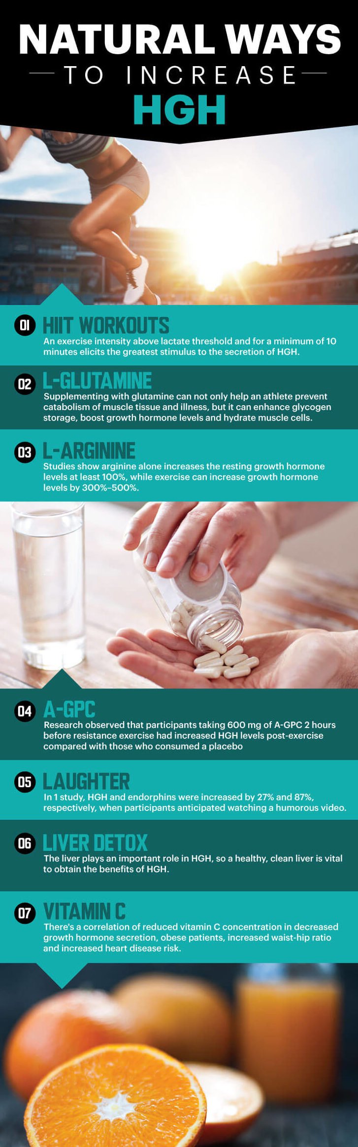  increase HGH level - Infographic